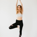 balance a crown chakra yoga tree pose