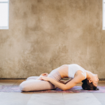 balance a throat chakra fish pose