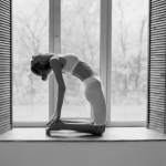 balance a throat chakra camel pose